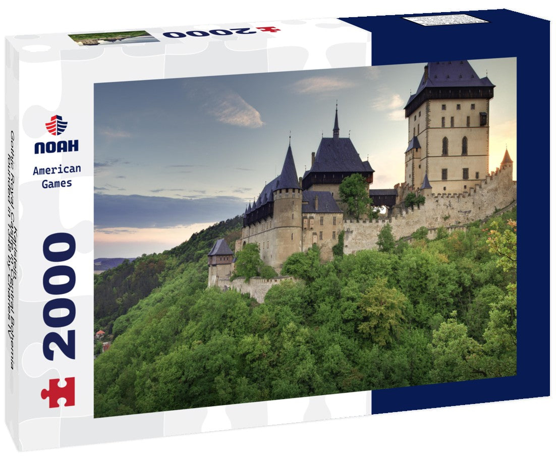 Karlstejn - Gothic Royal Castle in Central Bohemia founded in 1348 by Charles IV, Holy Roman Emperor and King of Bohemia. Czech Republic 2000pc Puzzle
