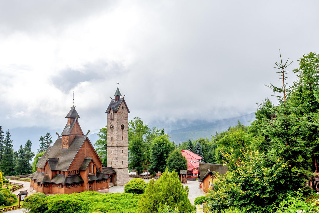 Noah Jigsaw Puzzle Stave Church Wang, Karpacz, Poland, Eastern Europe 2000 pieces