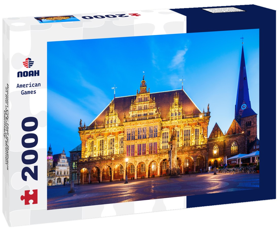 Bremen City Hall or Rathaus in the old town of Bremen, Germany 2000pc Puzzle