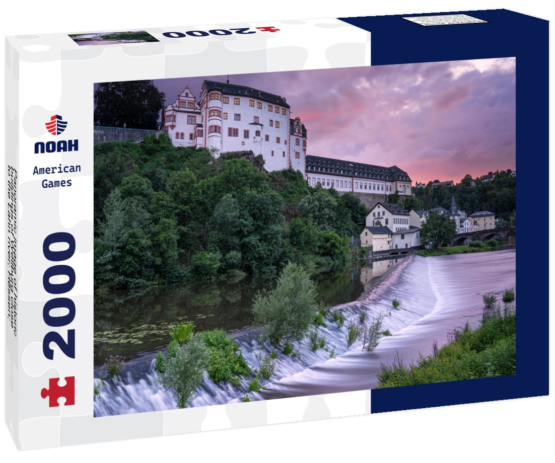 of historic buildings of Weilburg close to the Lahn river; Hessen; Germany 2000pc Puzzle