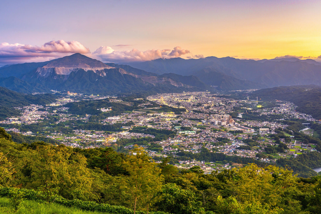 Chichibu, Saitama, Japan with Buko Mountain at dusk 2000pc Puzzle