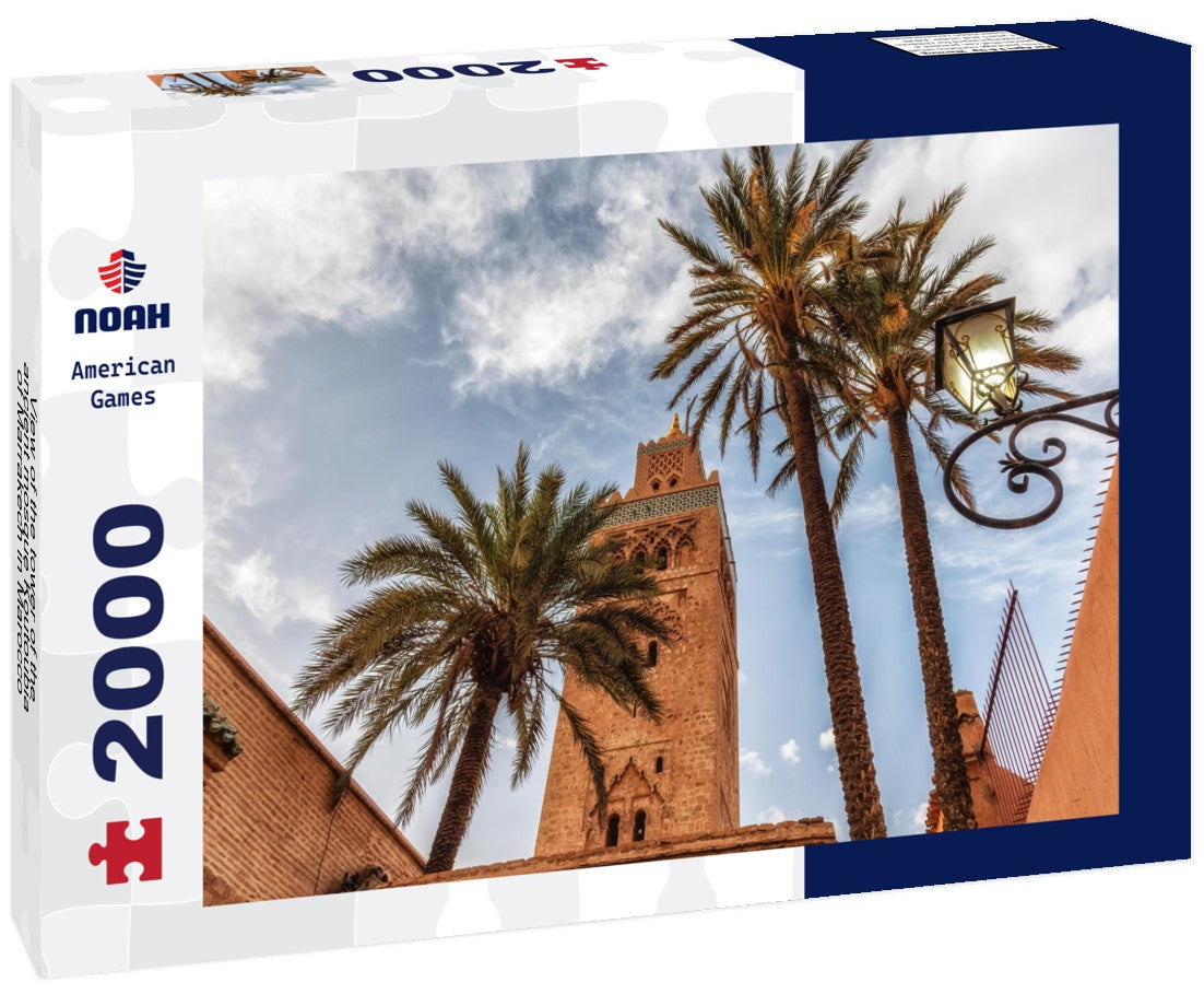 the tower of the ancient mosque Koutoubia of Marrakech in Marocco 2000pc Puzzle