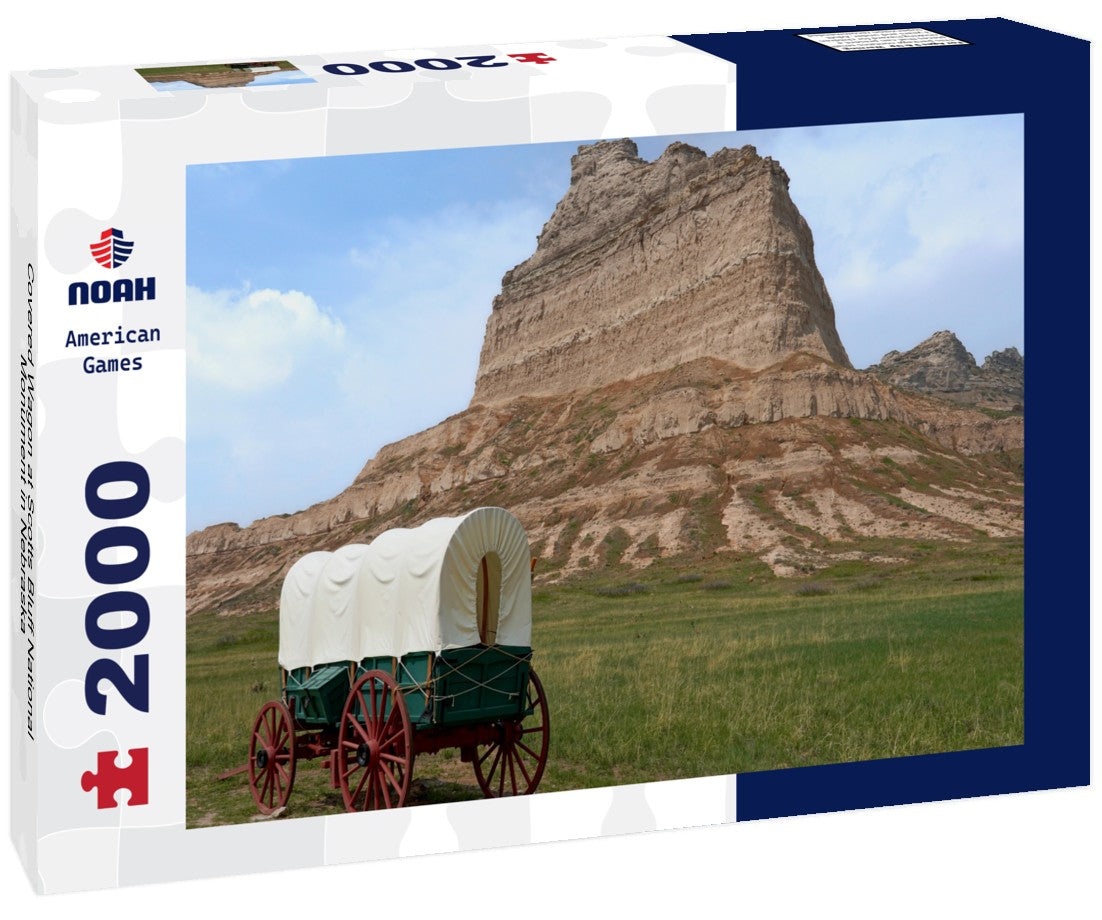 Covered Wagon at Scotts Bluff National Monument in Nebraska 2000pc Puzzle
