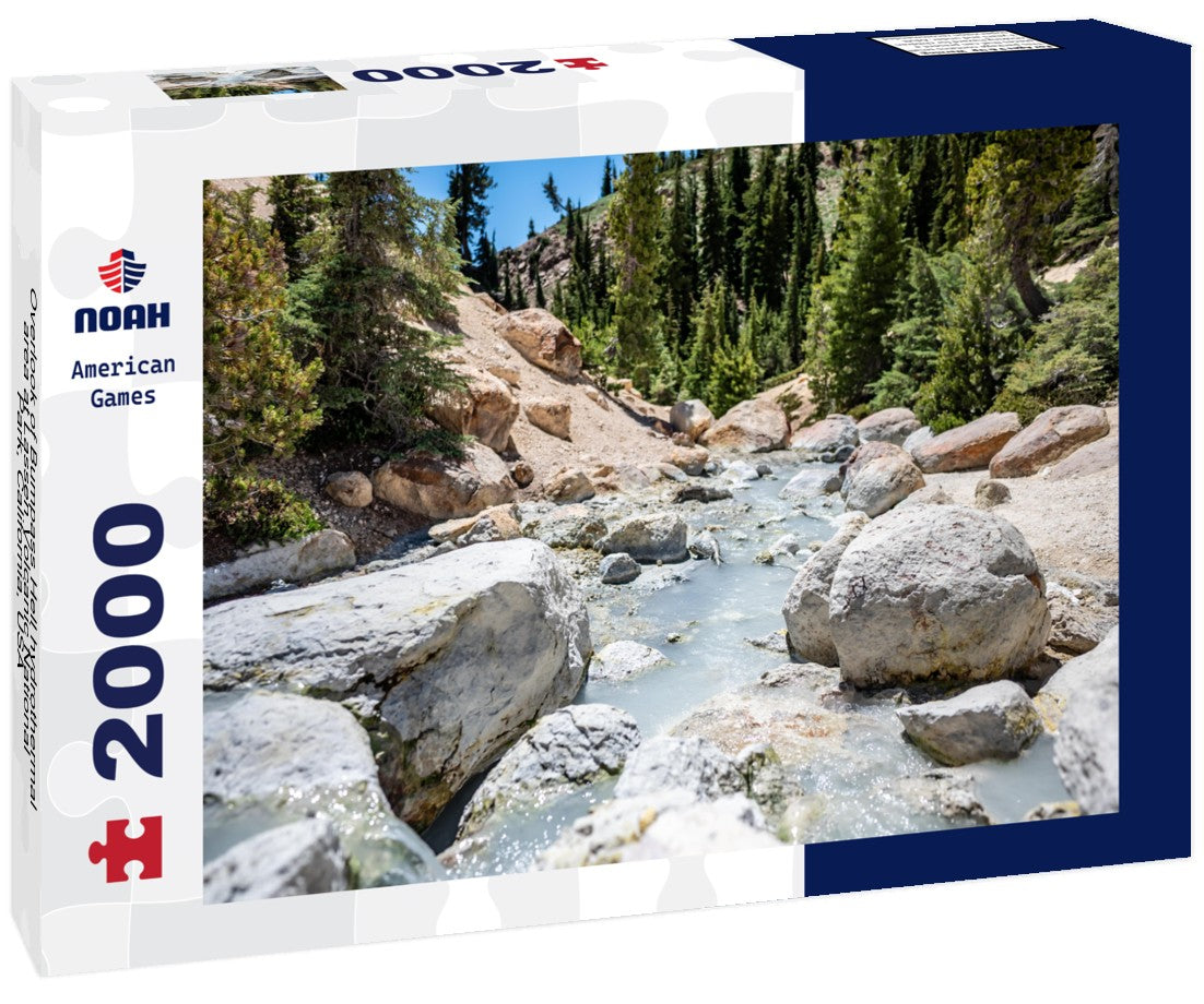 Overlook of Bumpass Hell hydrothermal area at Lassen Volcanic National Park, California, USA 2000pc Puzzle