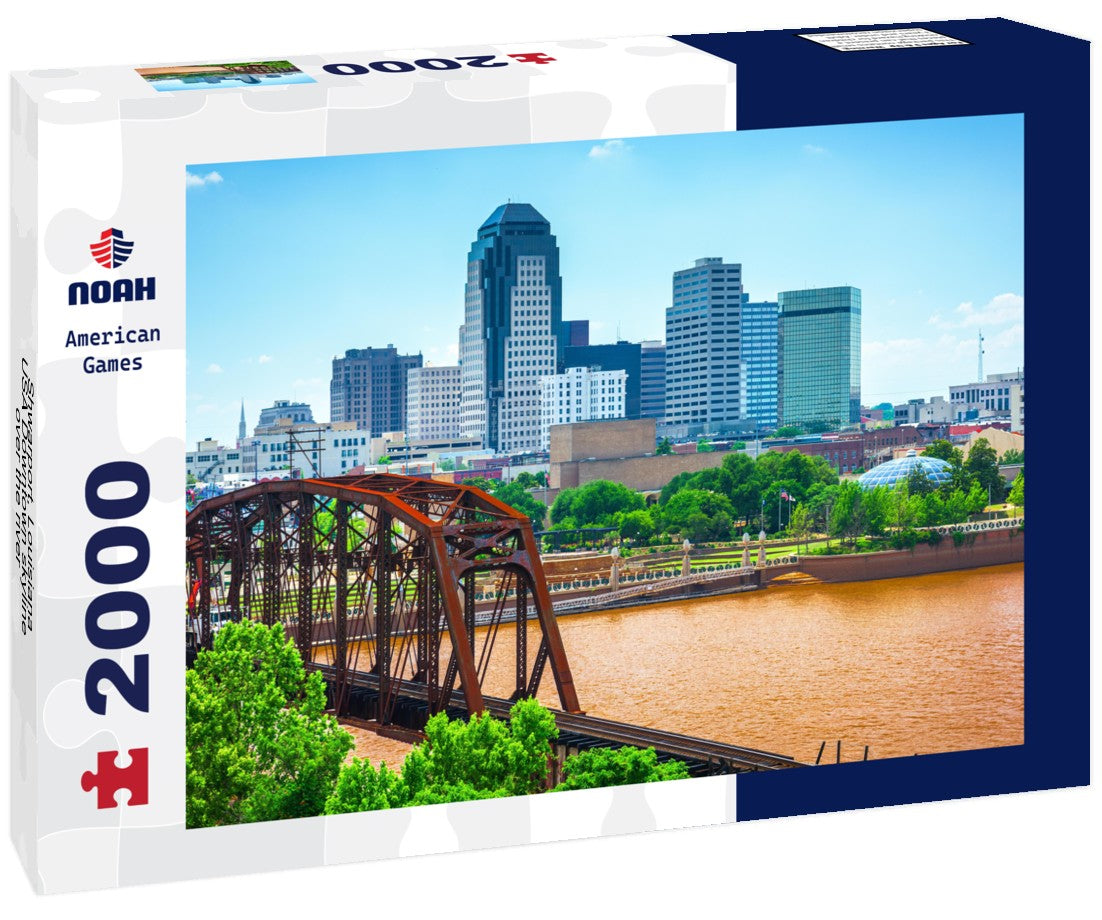 Shwarport, Louisiana, USA Downtown skyline over the river 2000pc Puzzle