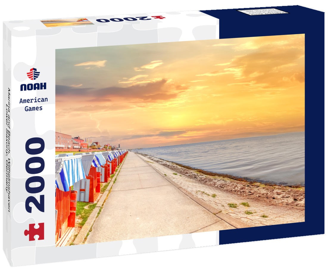 Marina and Beach, Wilhelmshaven, Lower Saxony, Germany 2000pc Puzzle