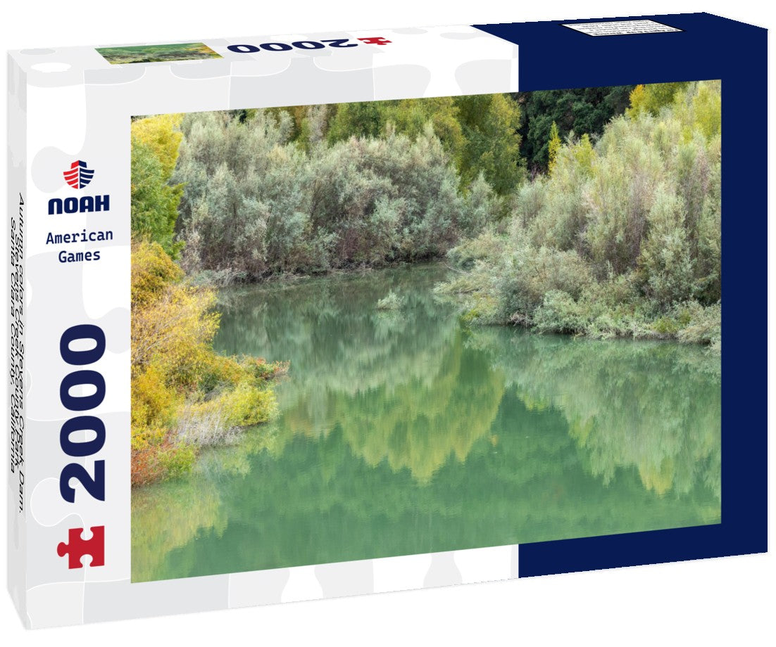 Autumn colors in Stevens Creek Dam. Stevens Creek County Park, Santa Clara County, California 2000pc Puzzle