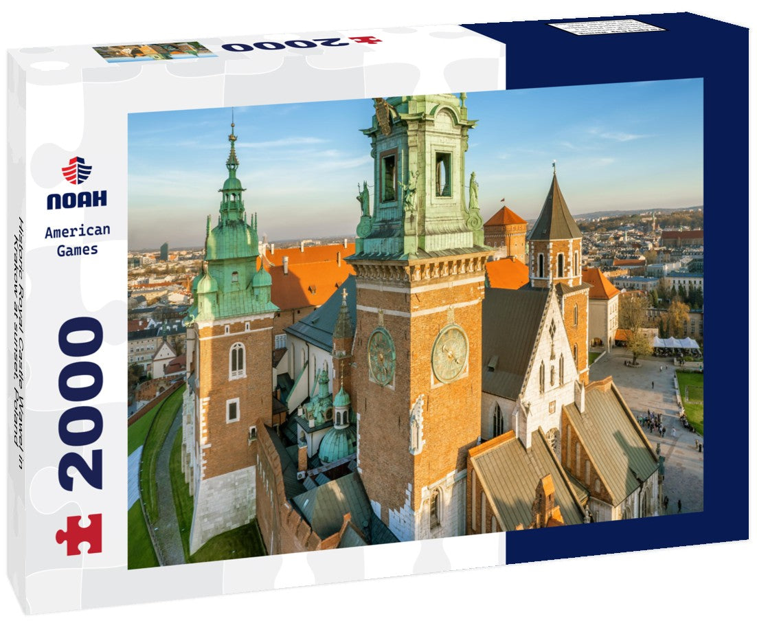 Historic Royal Castle Wawel in Krakow at sunset, Poland 2000pc Puzzle