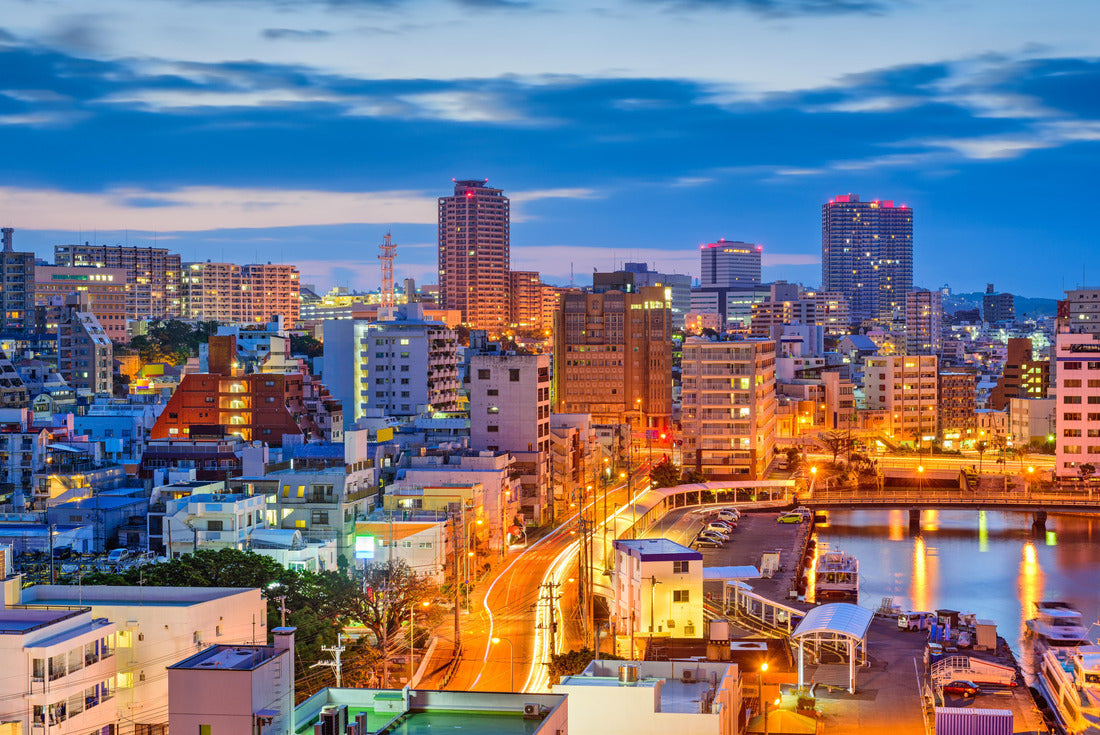 Naha, Okinawa, Japan downtown skyline at night 2000pc Puzzle