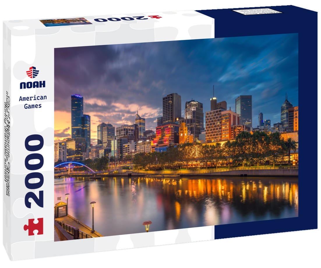 Melbourne, Australia Cityscape sunset 2000pc Puzzle