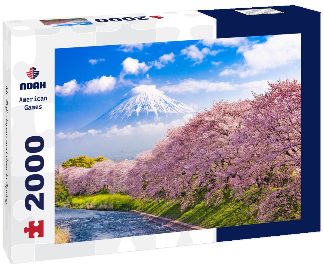 Mt. Fuji, Japan and river in Spring 2000pc Puzzle