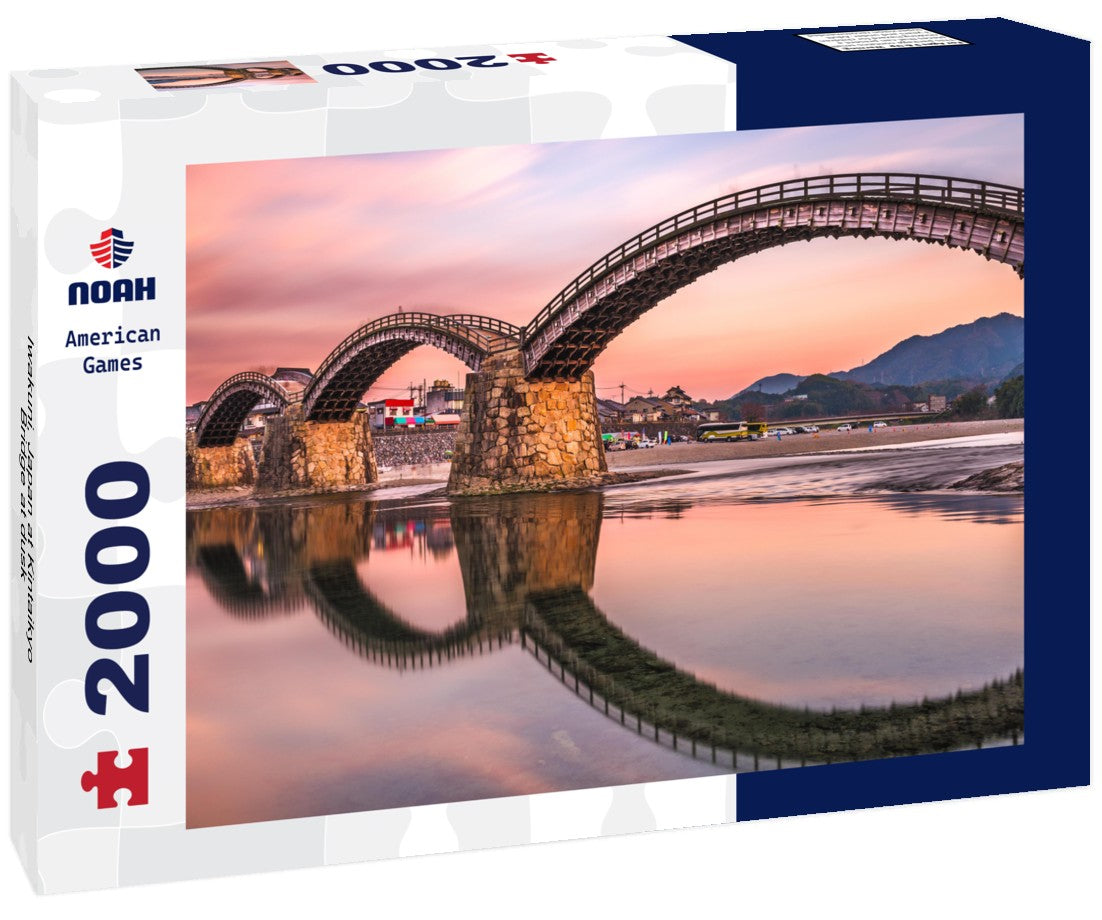 Iwakuni, Japan at Kintaikyo Bridge at dusk 2000pc Puzzle