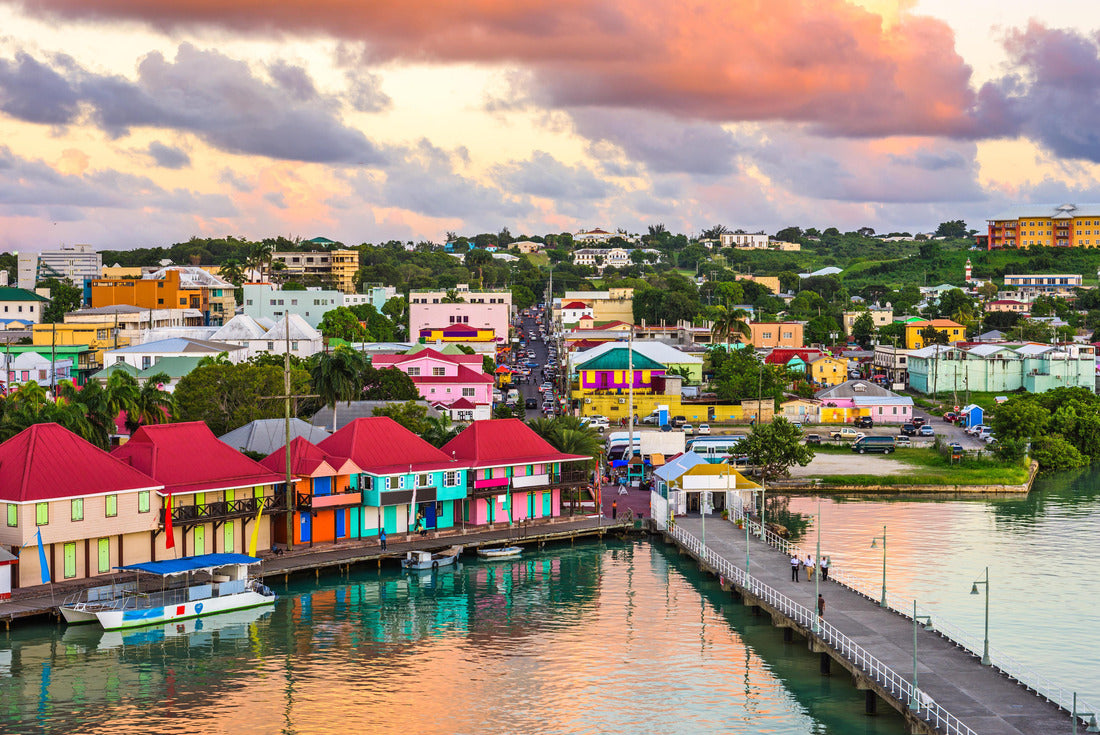 St. John's, Antigua port and skyline at dusk 2000pc Puzzle