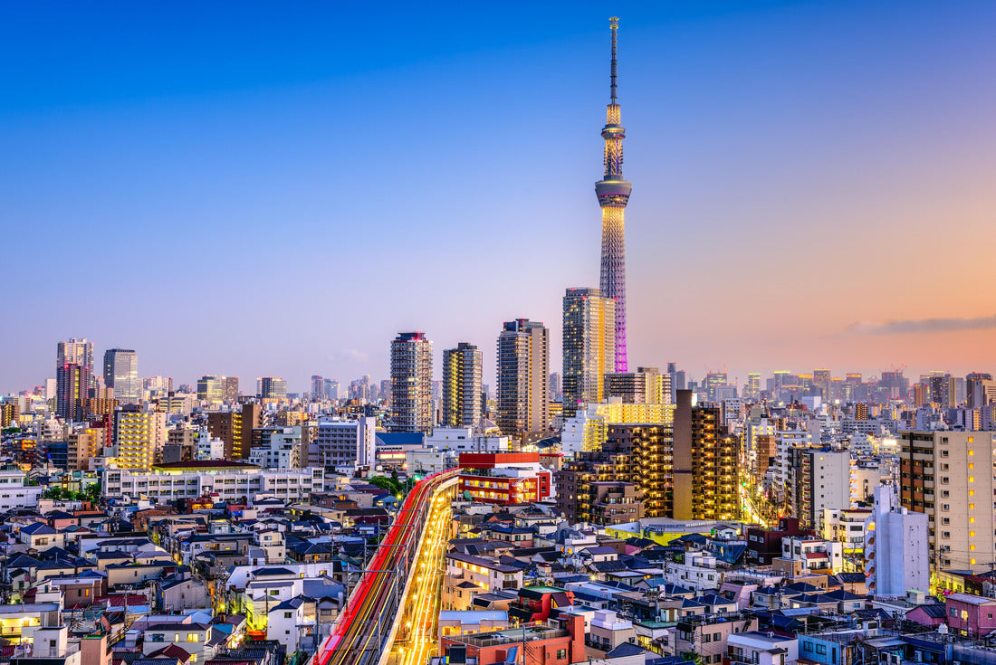 Tokyo, Japan Sumida skyline at dusk 2000pc Puzzle