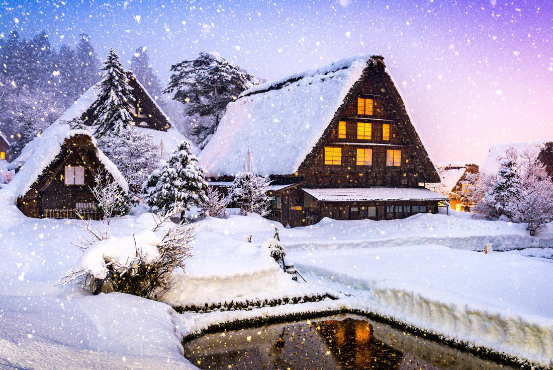 Shirakawago, Japan historic winter village 2000pc Puzzle