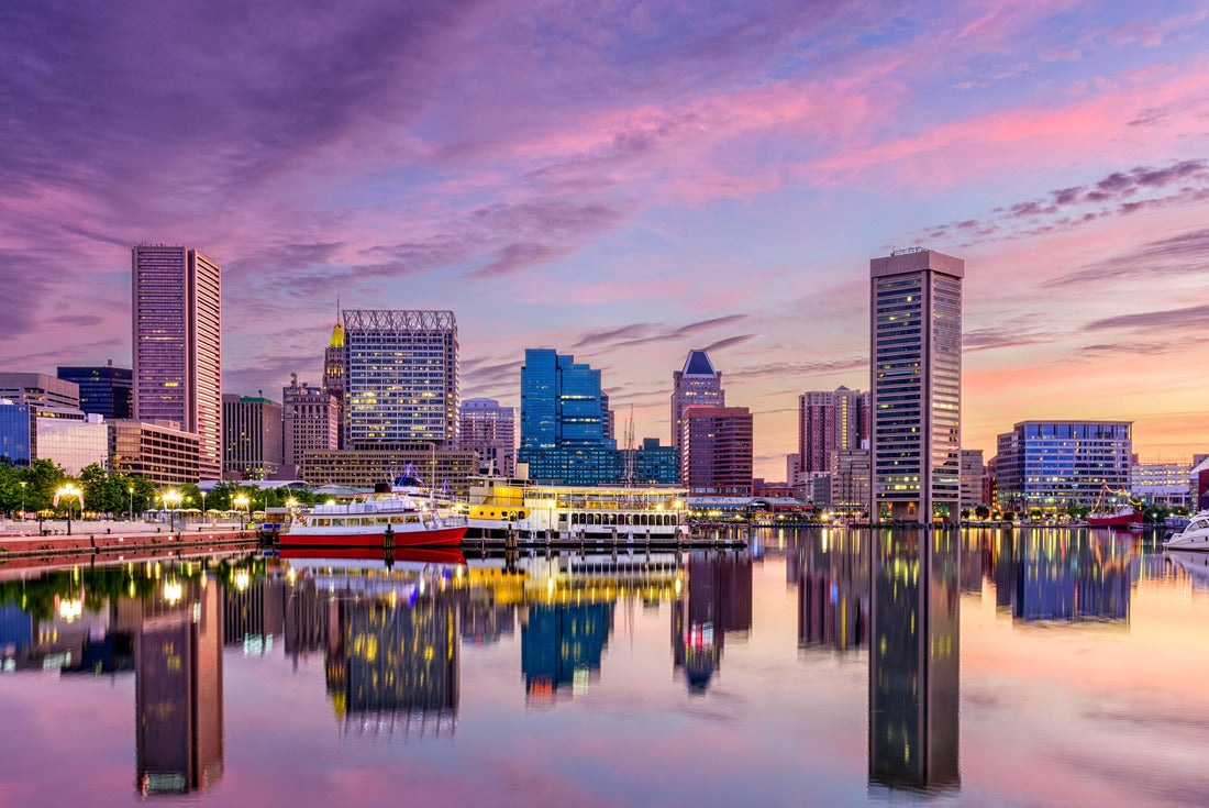 Baltimore, Maryland, USA Skyline am Inner Harbour 2000pc Puzzle