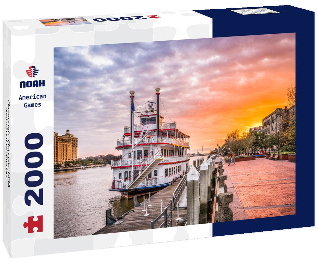 Savannah, Georgia, USA waterfront at sunrise 2000pc Puzzle