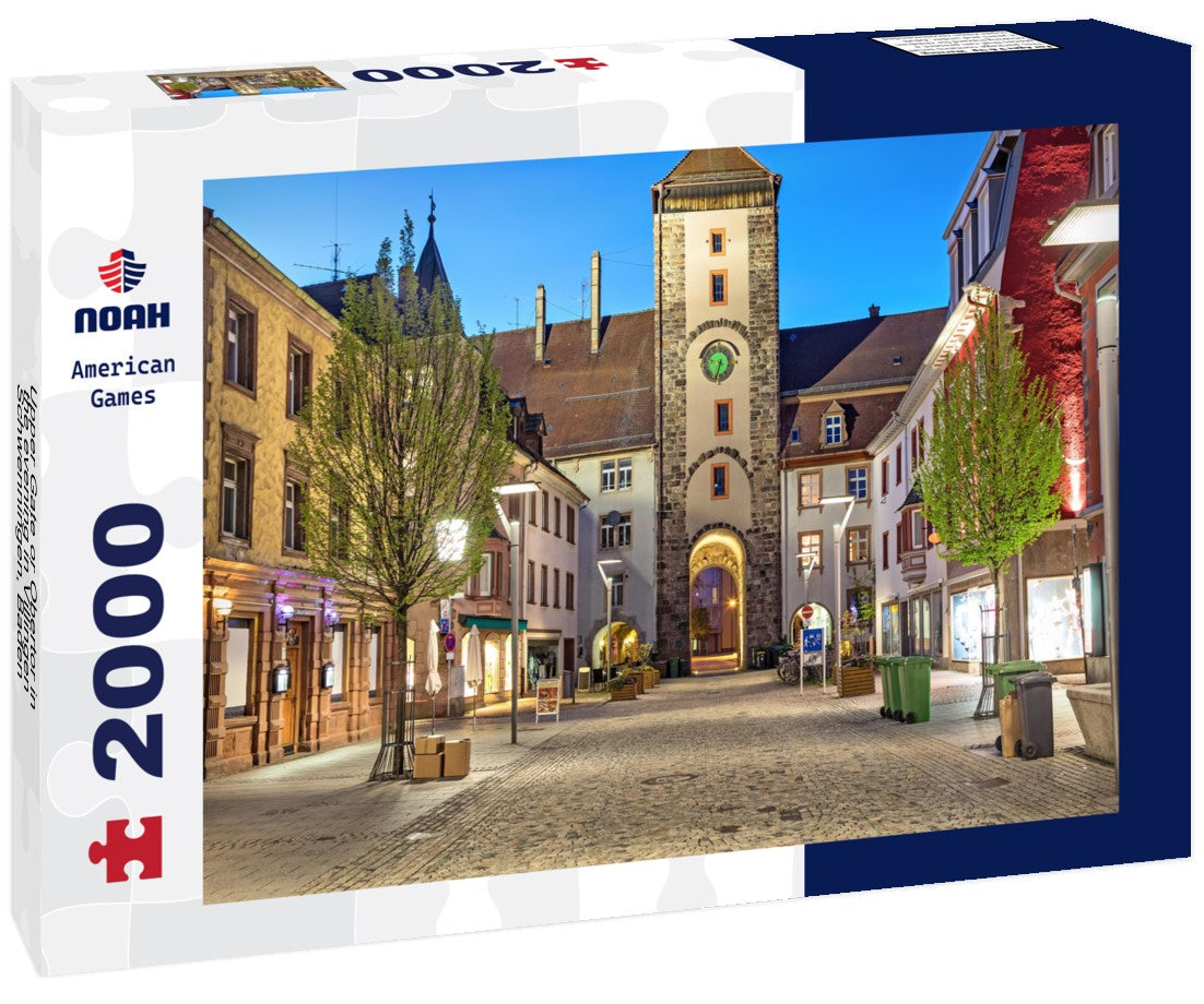 Upper Gate or Obertor in the evening in Villingen-Schwenningen, Baden-Württemberg, Germany 2000pc Puzzle