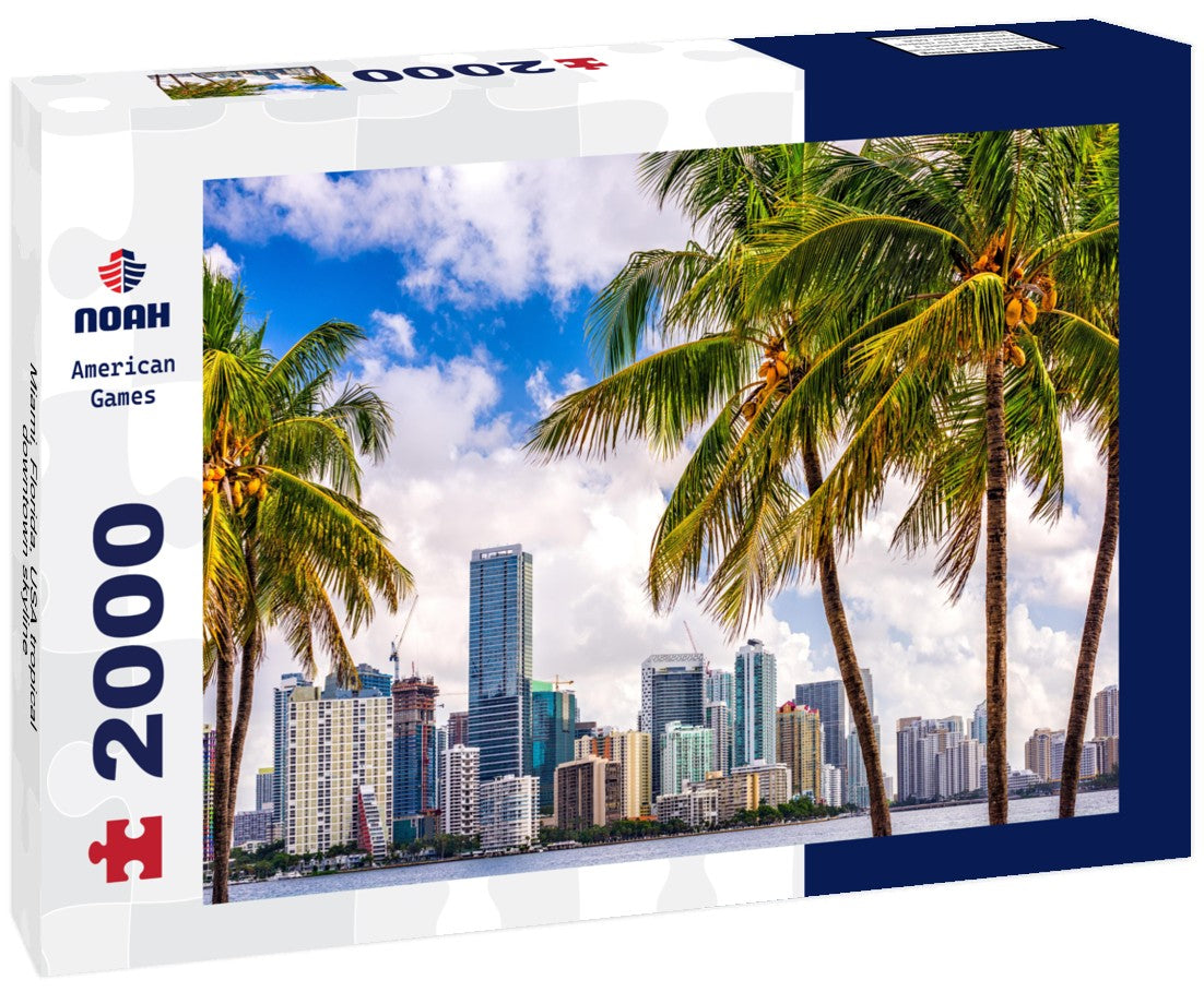 Miami, Florida, USA tropical downtown skyline 2000pc Puzzle