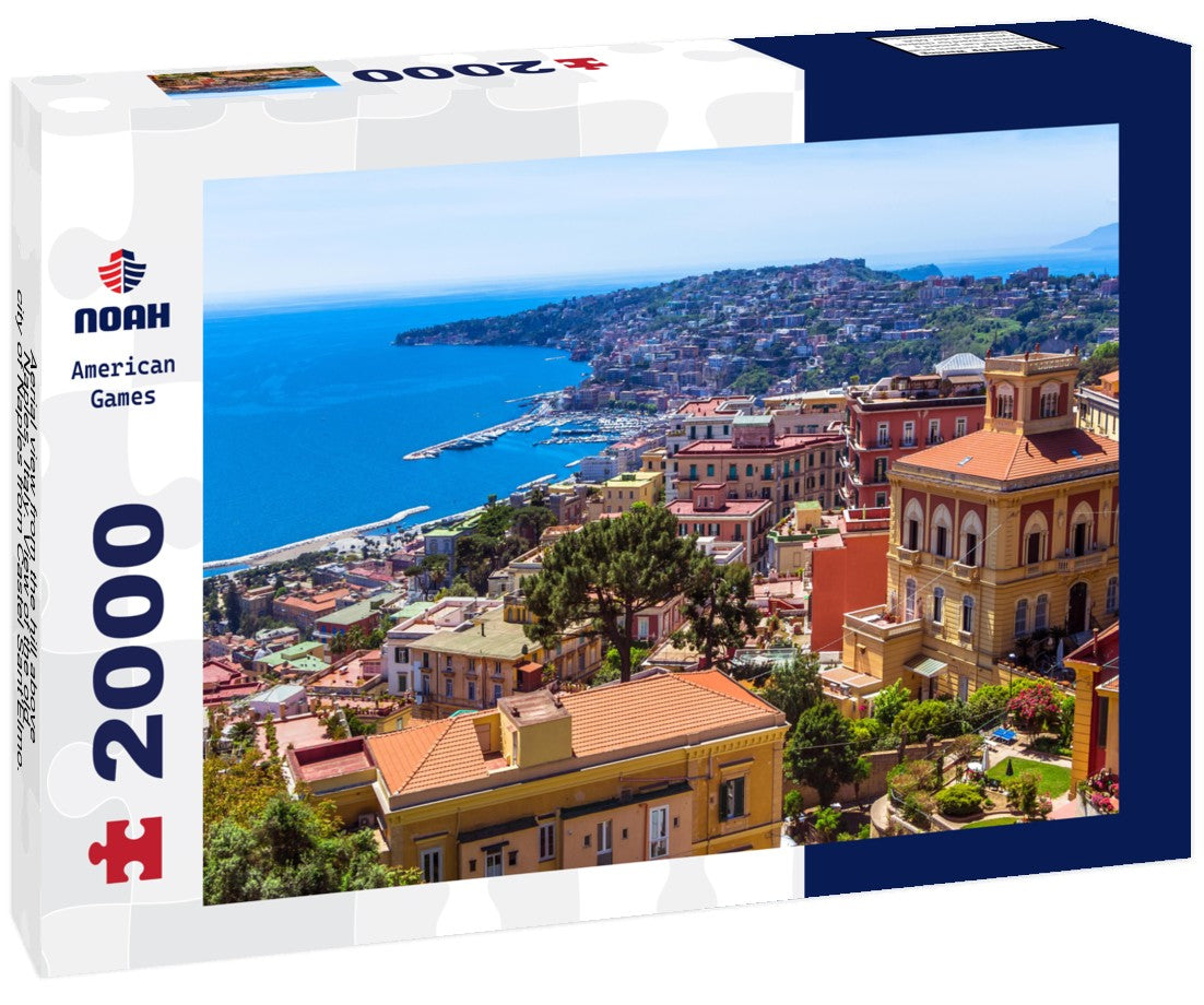 Aerial view from the hill above Naples, Italy. View of the old city of Naples from Castel Sant'Elmo. Sunny spring day 2000pc Puzzle