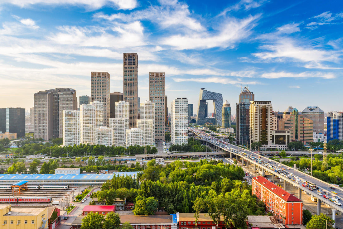 Beijing, China modern financial district skyline on a nice day with blue sky 2000pc Puzzle
