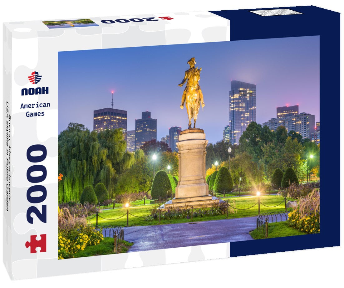 Boston, Massachusetts, USA skyline in Public Garden 2000pc Puzzle