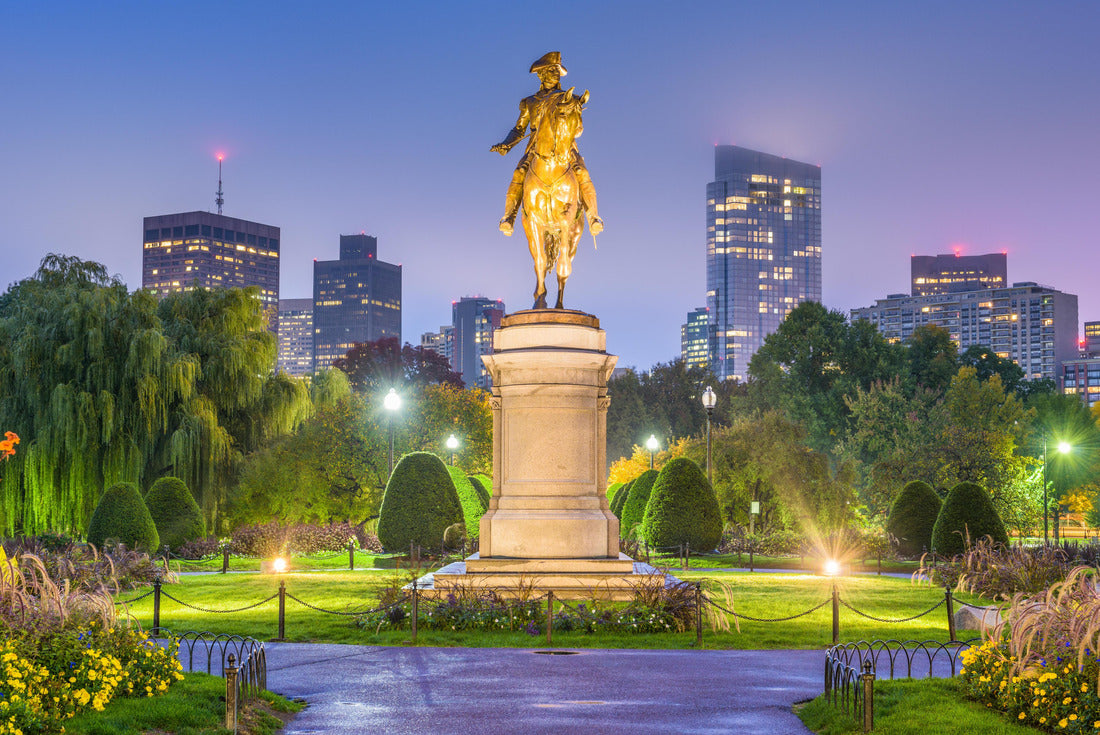 Boston, Massachusetts, USA skyline in Public Garden 2000pc Puzzle