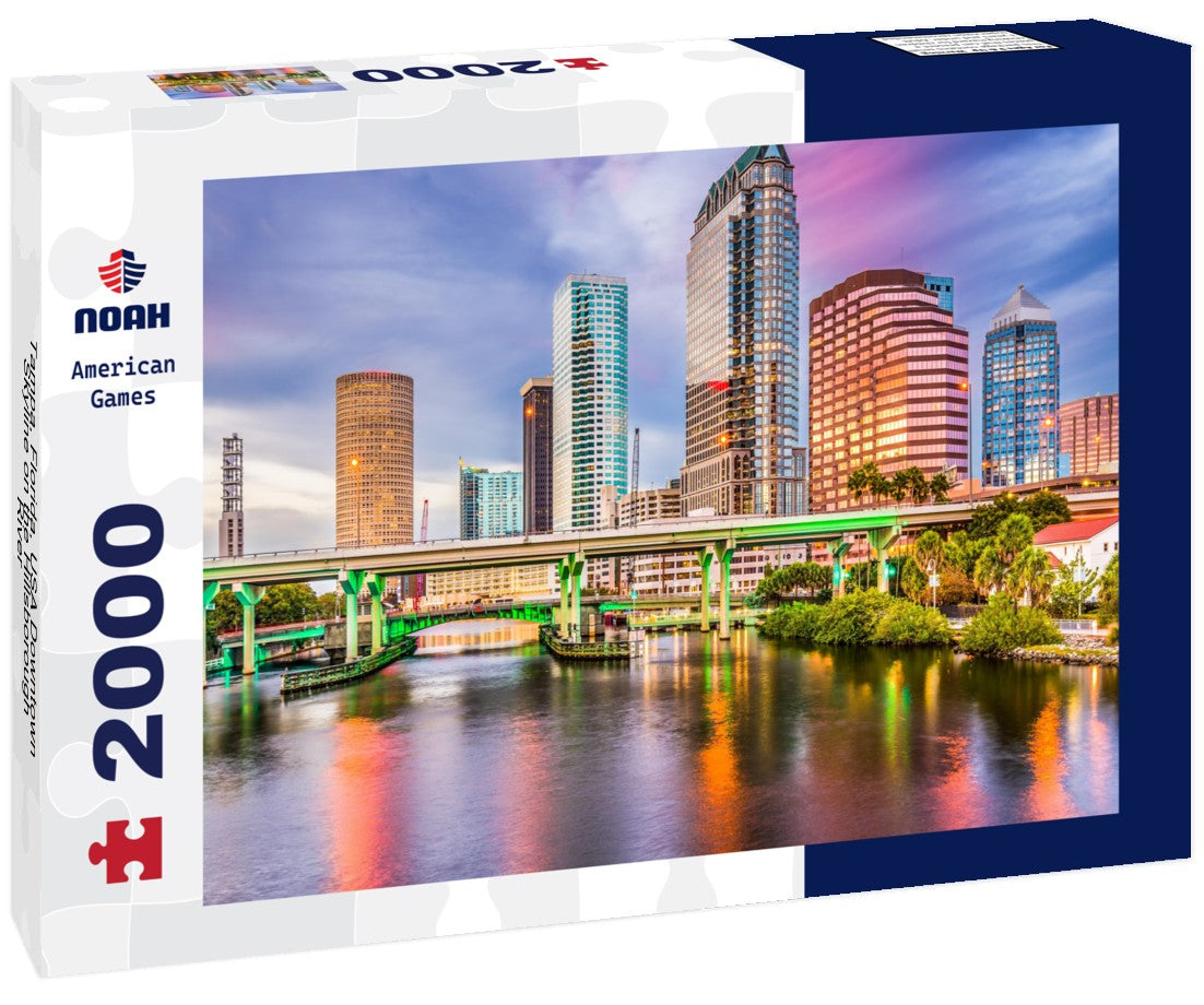 Tampa, Florida, USA Downtown Skyline on the Hillsborough River 2000pc Puzzle