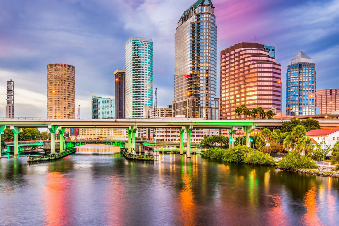 Tampa, Florida, USA Downtown Skyline on the Hillsborough River 2000pc Puzzle
