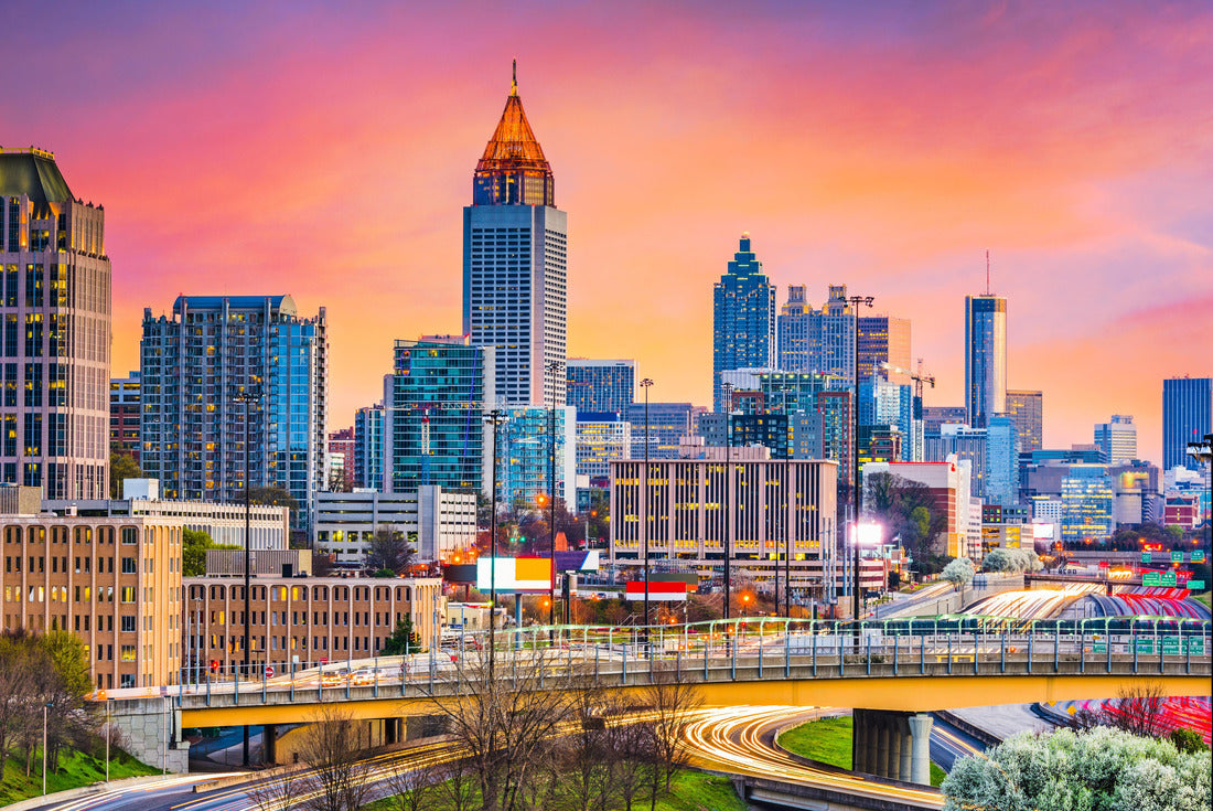 Atlanta, Georgia, USA Downtown skyline at sunset 2000pc Puzzle