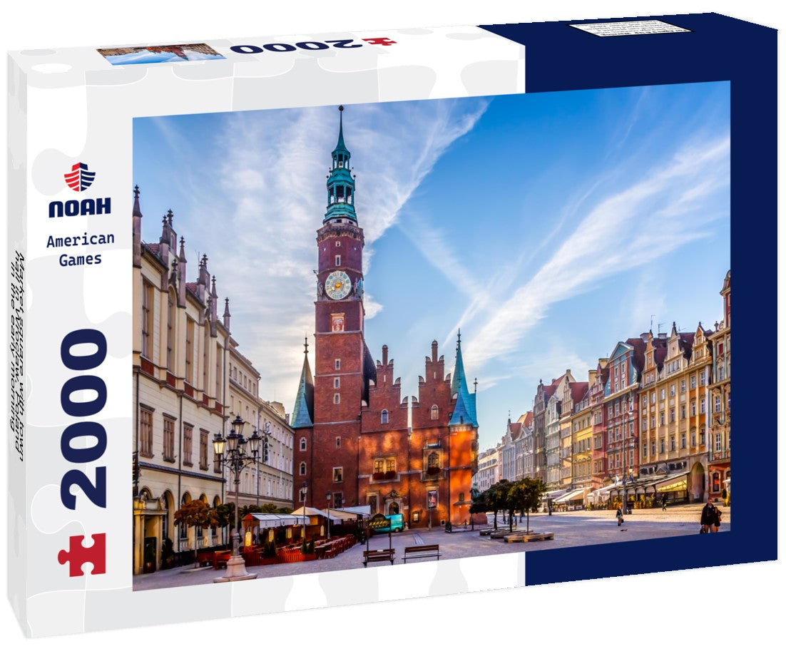 Market square with town hall in Wroclaw, Poland in the early morning 2000pc Puzzle