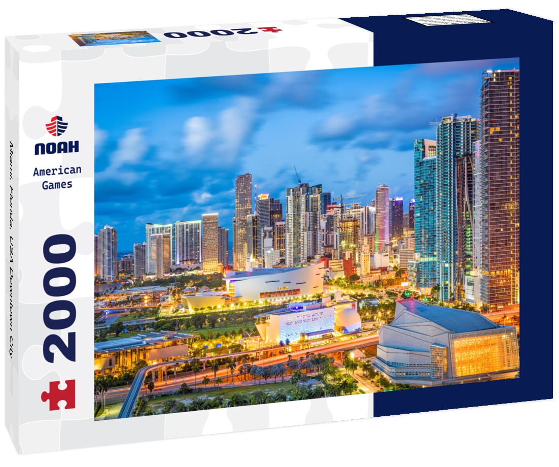 Miami, Florida, USA Downtown City 2000pc Puzzle