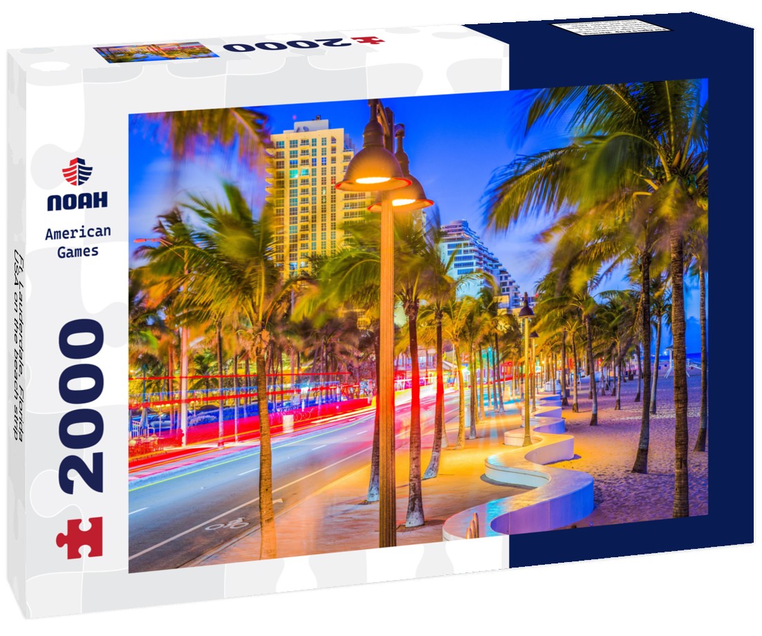 Ft. Lauderdale, Florida, USA on the beach strip 2000pc Puzzle