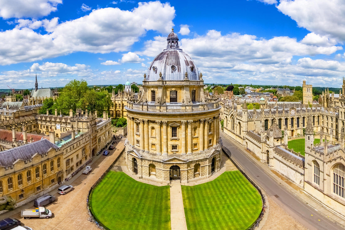 Streets of Oxford - landmark, England - overview from a church's tower with the Bodleian Library and All Souls College,Oxfordshire, England 2000pc Puzzle
