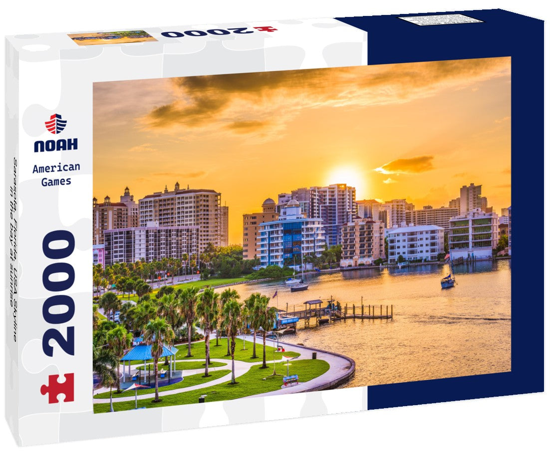 Sarasota, Florida, USA Skyline in the bay at sunrise 2000pc Puzzle