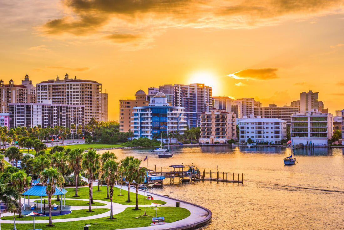 Sarasota, Florida, USA Skyline in the bay at sunrise 2000pc Puzzle