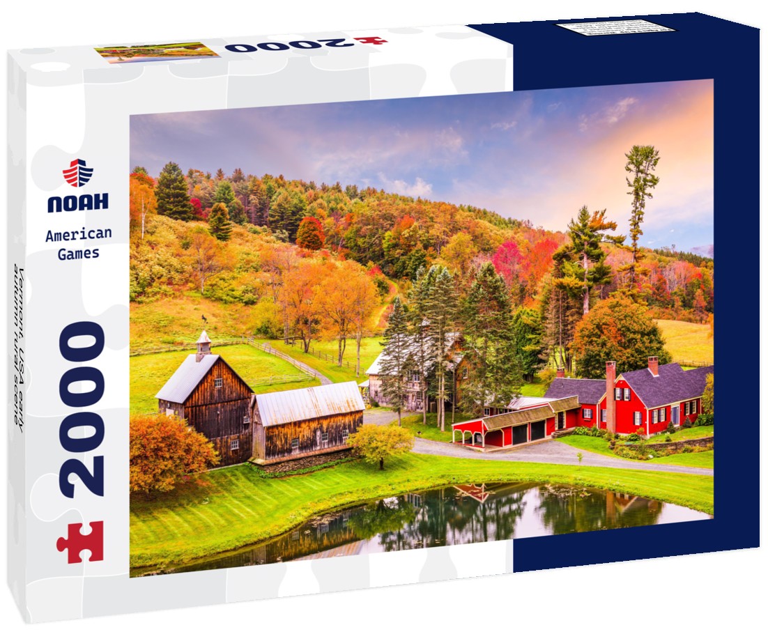 Vermont, USA early autumn rural scene 2000pc Puzzle