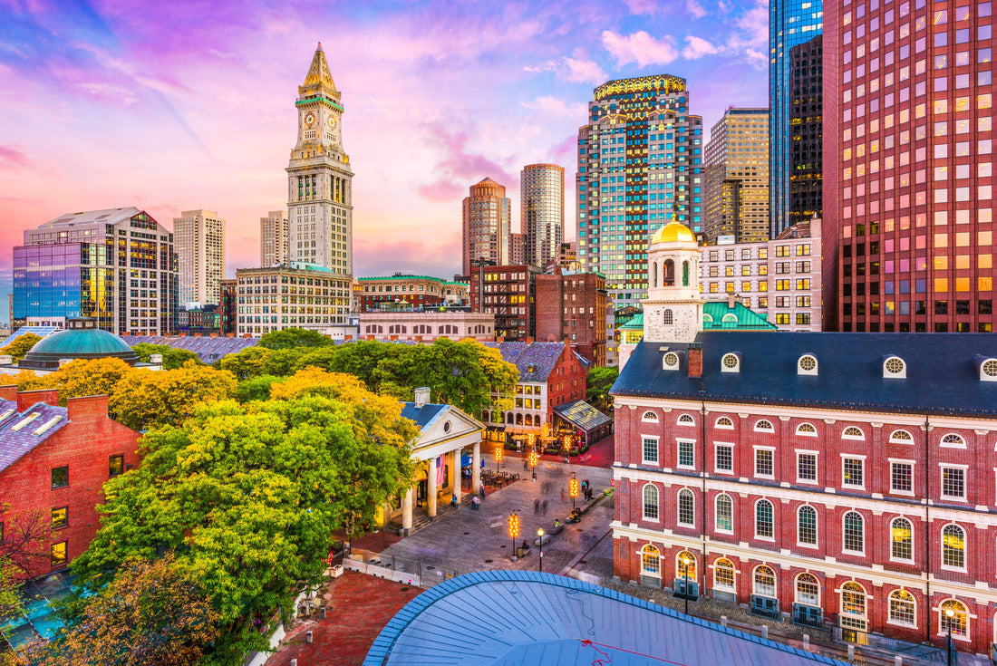 Boston, Massachusetts, USA historic skyline at night 2000pc Puzzle