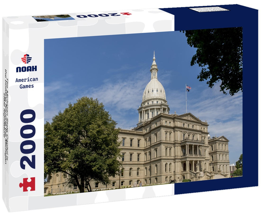 The Michigan State Capitol is the building housing the Michigan state legislature 2000pc Puzzle