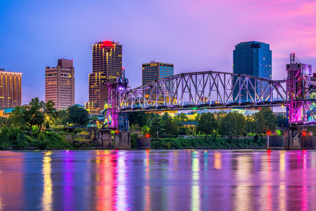 Little Rock, Arkansas, USA Downtown skyline on the Arkansas River 2000pc Puzzle