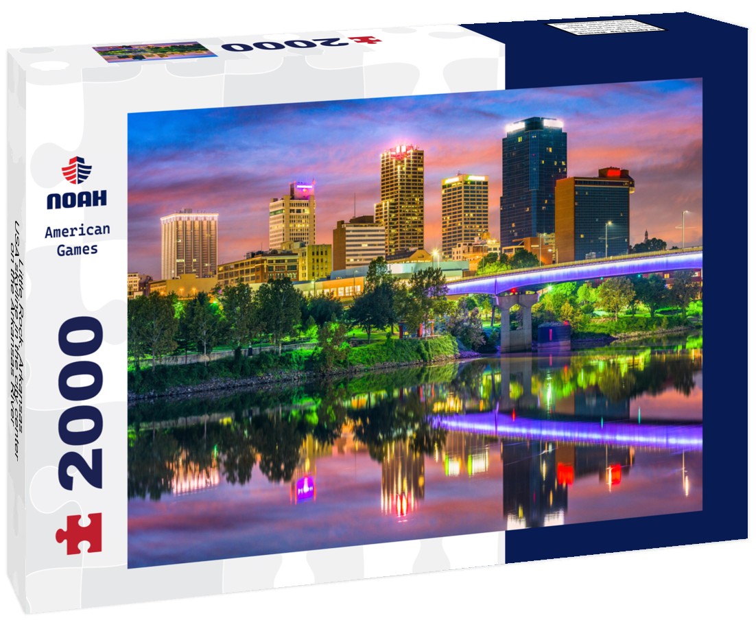 Little Rock, Arkansas, USA skyline in the city center on the Arkansas River 2000pc Puzzle