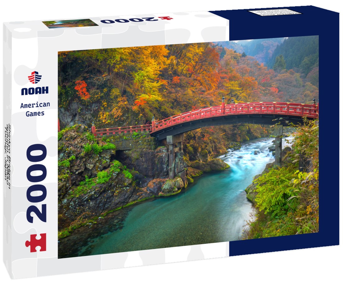 Shinkyo Bridge in autumn in Nikko, Tochigi, Japan 2000pc Puzzle