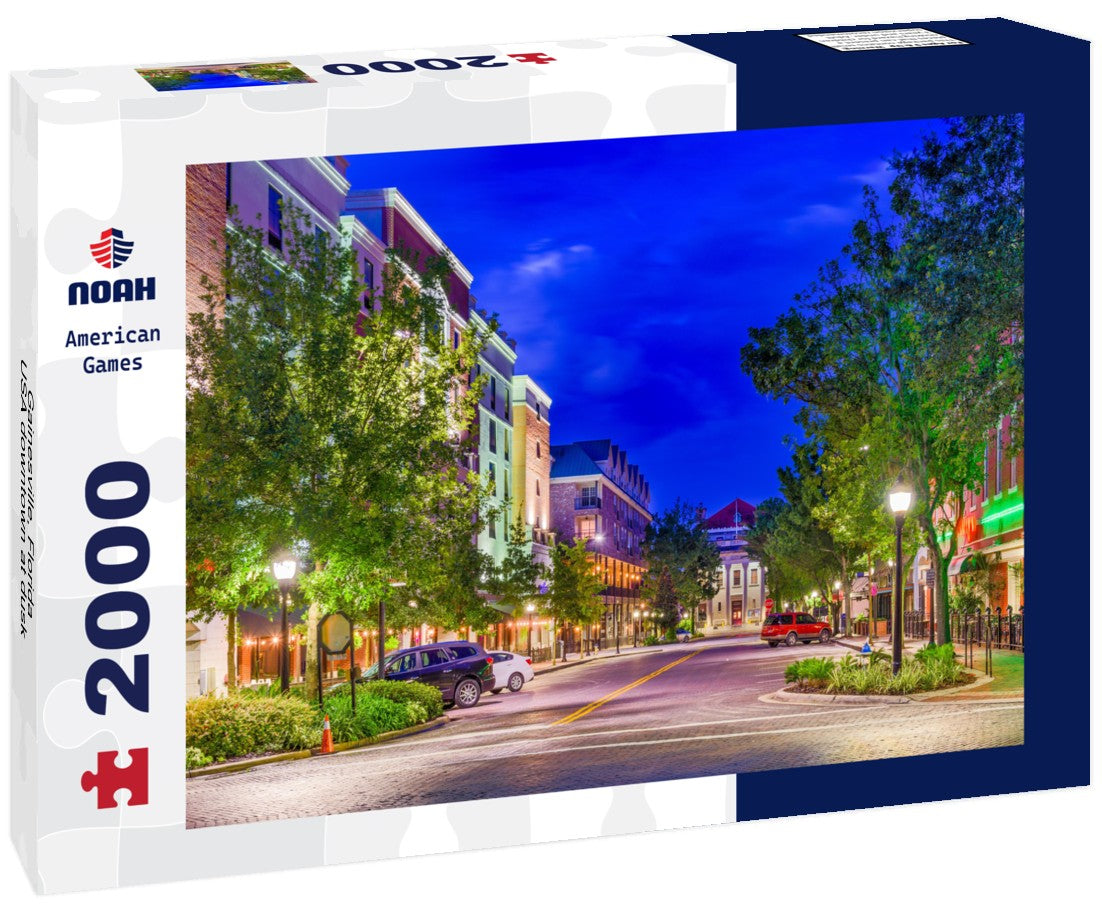 Gainesville, Florida, USA downtown at dusk 2000pc Puzzle