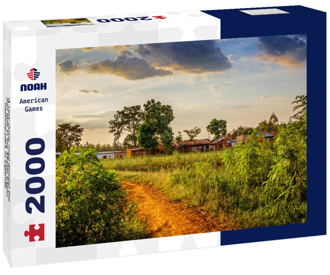 A very dusty road around the Sipi falls in the Monte Elgon national park in Uganda 2000pc Puzzle