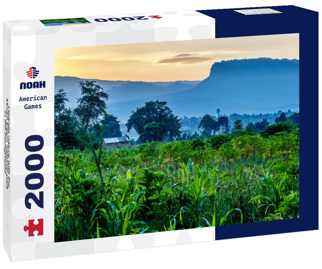 Uganda nature with the Mount Elgon national park in the background 2000pc Puzzle