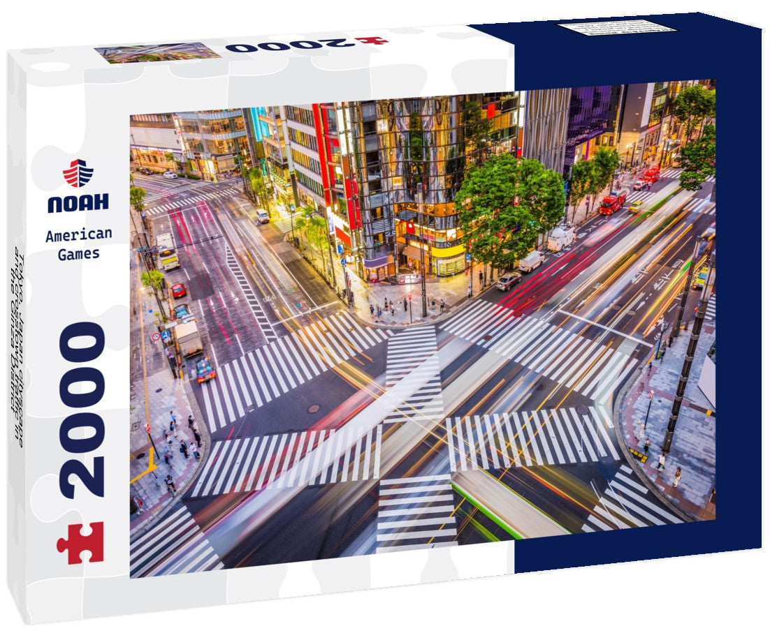 Tokyo, Japan cityscape and crosstown traffic in the Ginza District 2000pc Puzzle