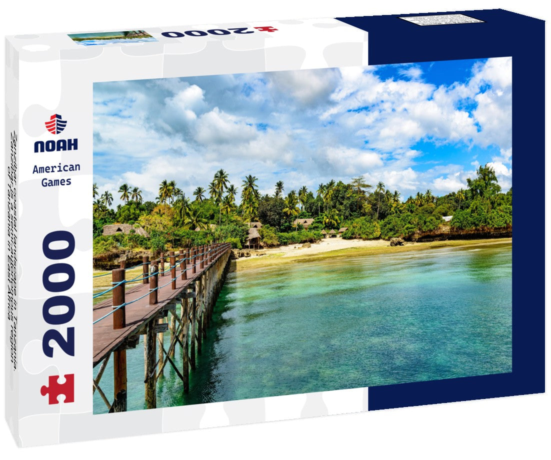 Zanzibar coastal landscape in Tanzania. Zanzibar is a semi-autonomous region of Tanzania in East Africa 2000pc Puzzle