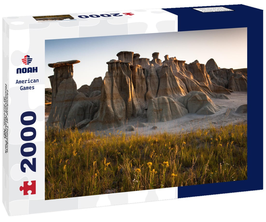 Hoodoos at Theodore Roosevelt National Park at sunrise, ND 2000pc Puzzle