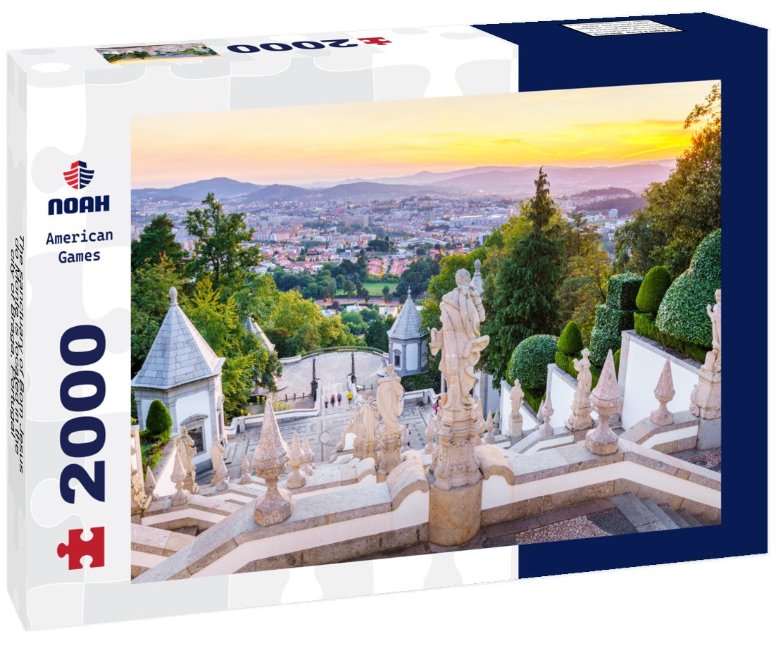 The sanctuary of Bom Jesus do Monte is located in the city of Braga, Portugal 2000pc Puzzle