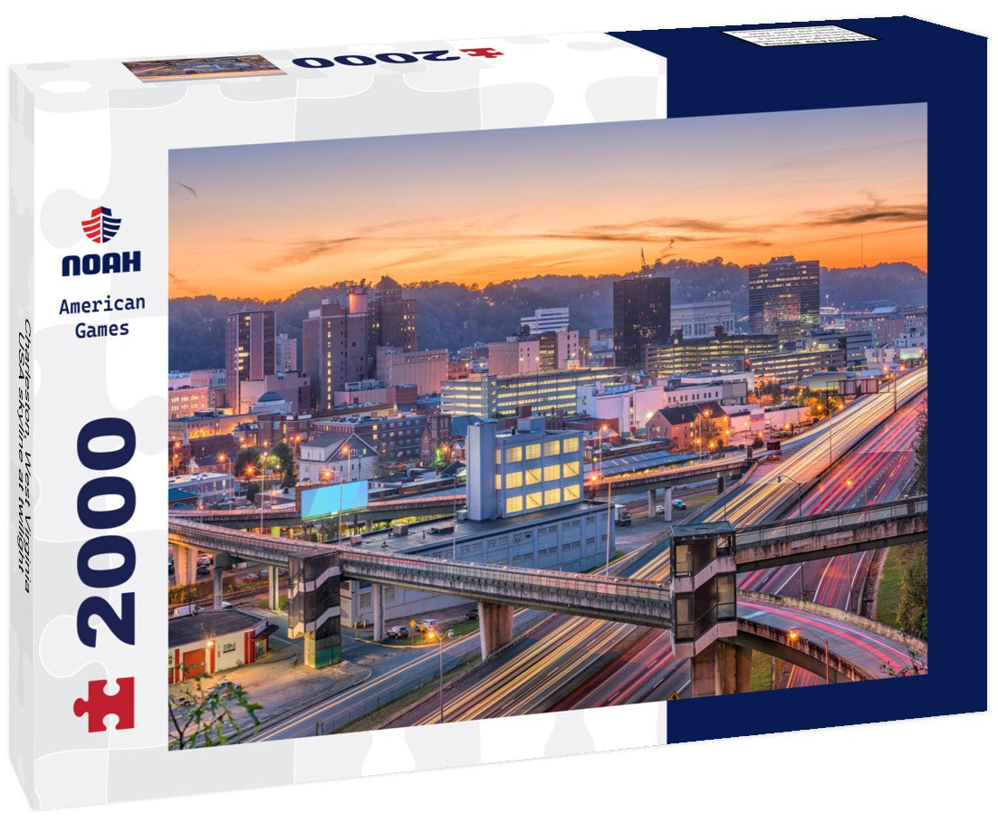 Charleston, West Virginia, USA skyline at twilight 2000pc Puzzle